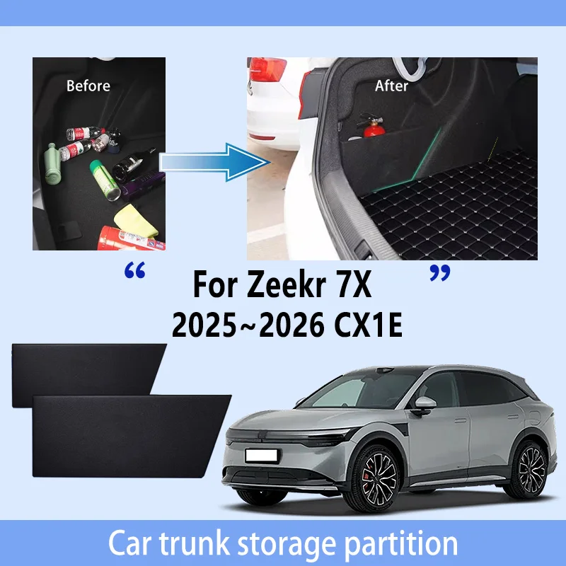 Автомобильные аксессуары для Zeekr 7X 2025 ~ 2026 25, утолщенная перегородка для хранения багажника, многофункциональный органайзер для салона автомобиля
Автомобильные аксессуары для Zeekr 7X 2025 ~ 2026 25, утолщенная перегородка для хранения багажника, многофункциональный органайзер для салона автомобиля