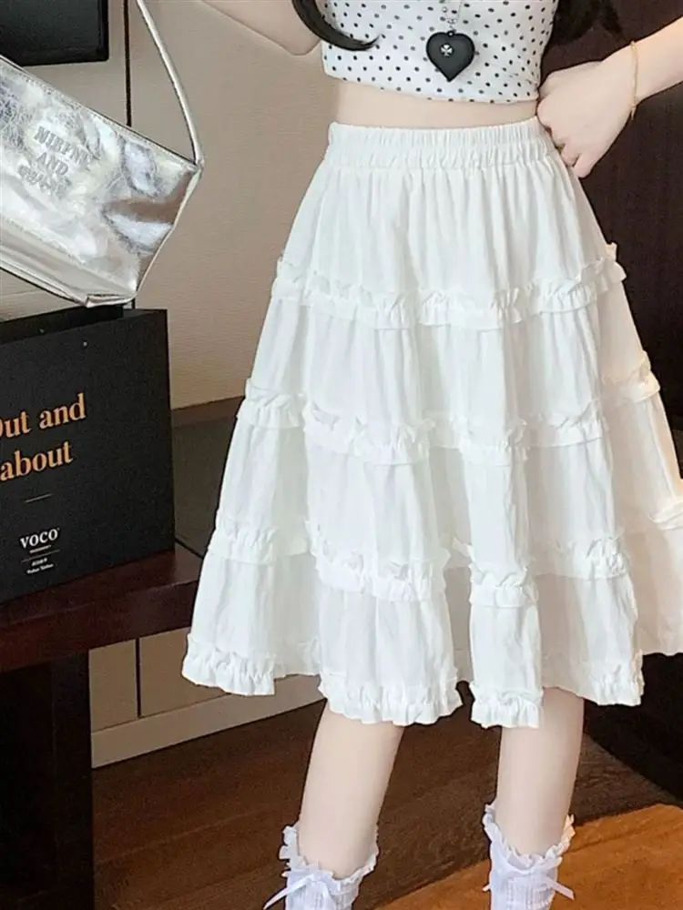 Белая юбка-торт длиной до пола, женская летняя новая сложенная отделка с высокой талией, тонкая юбка трапециевидной формы с пятью юбкой для поездок на работу
Белая юбка-торт длиной до пола, женская летняя новая сложенная отделка с высокой талией, тонкая юбка трапециевидной формы с пятью юбкой для поездок на работу