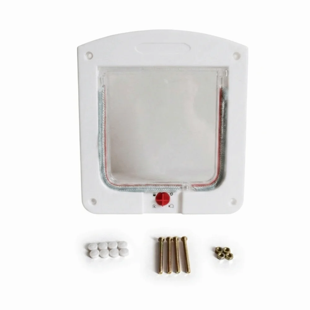 Bidirectional Opening Dog Flap Door Turn Knob Removable Pet Safety Door 4 Way Locking Transparent Pet Lockable Door
Bidirectional Opening Dog Flap Door Turn Knob Removable Pet Safety Door 4 Way Locking Transparent Pet Lockable Door
