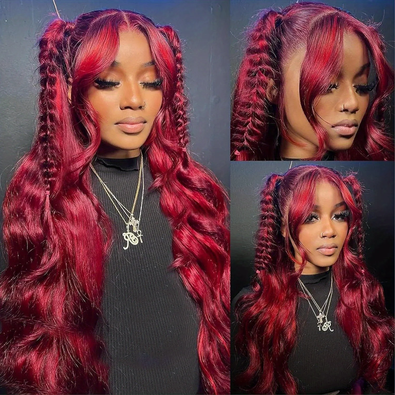 99J Human Hair 13x4 Body Wave Lace Front Wigs Human Hair Pre Plucked Wine Red Lace Front Wigs Human Hair Wigs for Women
99J Human Hair 13x4 Body Wave Lace Front Wigs Human Hair Pre Plucked Wine Red Lace Front Wigs Human Hair Wigs for Women