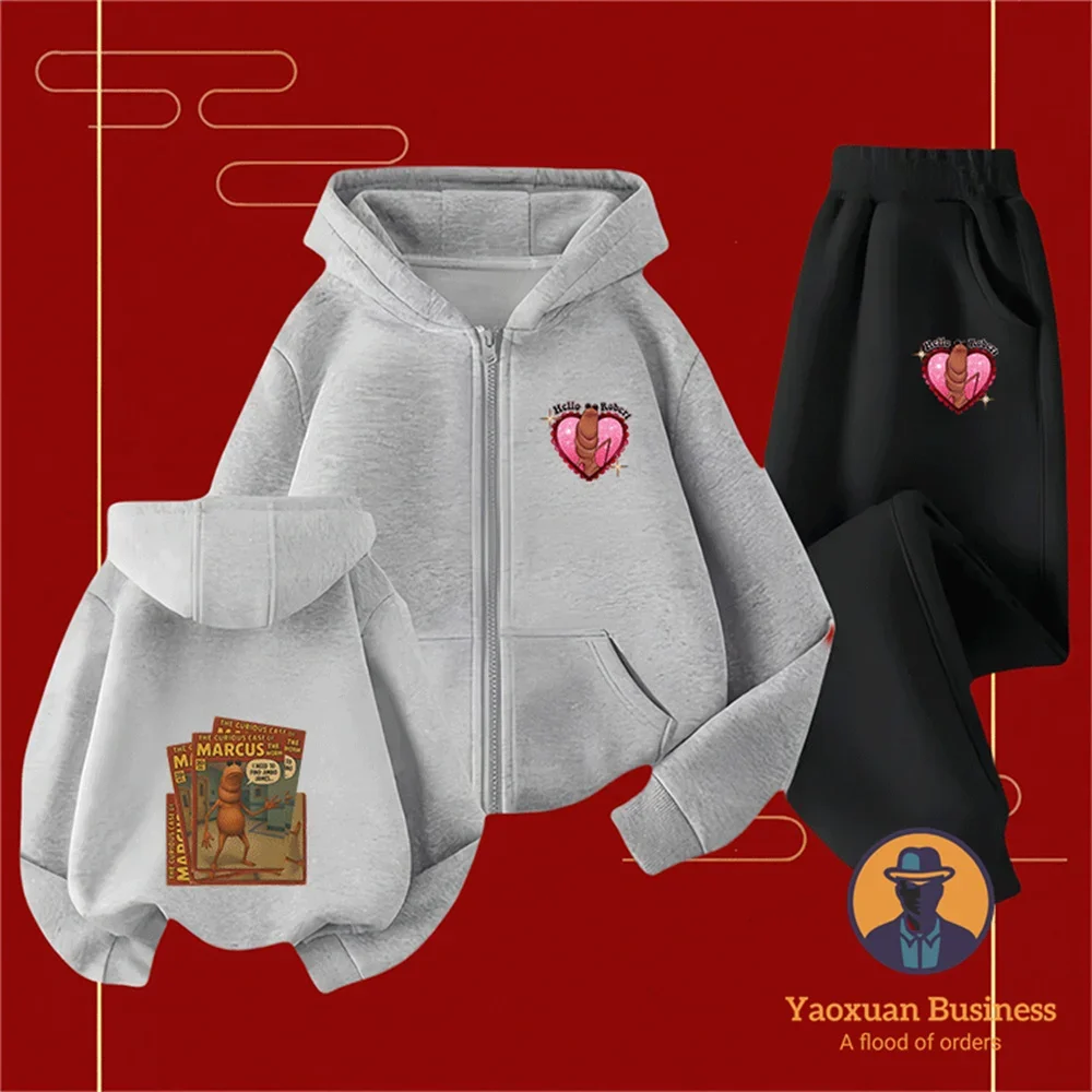 2-14Y Cozy Autumn Winter Pure Cotton Kidswear Zipper Set Larva Theme Printed Tracksuit
2-14Y Cozy Autumn Winter Pure Cotton Kidswear Zipper Set Larva Theme Printed Tracksuit