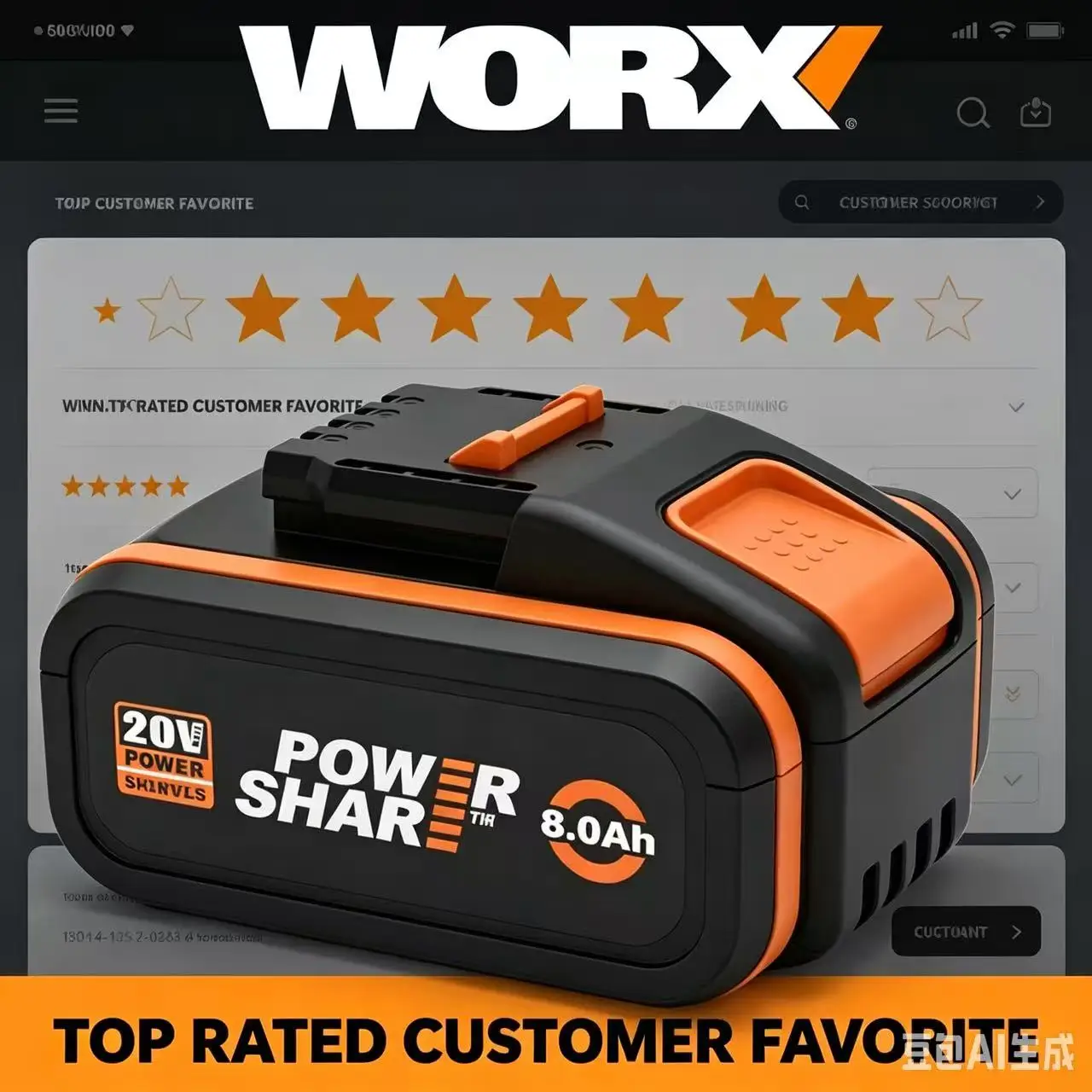 WORX 20V 6.0Ah 4Pin PowerShare Batterie WA3555 Taille Standard Adaptable Tous Outils WORX 20V EU Vente Officielle
WORX 20V 6.0Ah 4Pin PowerShare Batterie WA3555 Taille Standard Adaptable Tous Outils WORX 20V EU Vente Officielle