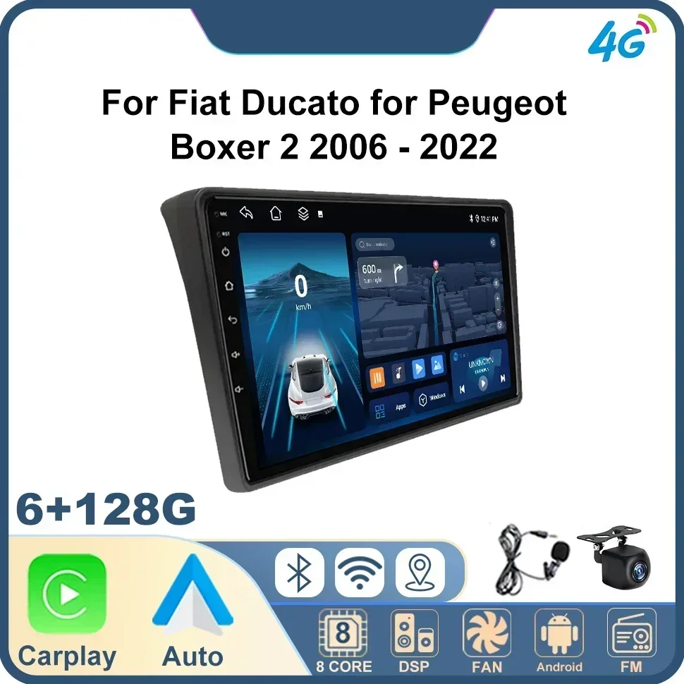 Android Auto Car Radio for Fiat Ducato for Peugeot Boxer 2 2006 - 2022 2 Din Stereo Multimedia Video Player GPS Carplay Auto BT
Android Auto Car Radio for Fiat Ducato for Peugeot Boxer 2 2006 - 2022 2 Din Stereo Multimedia Video Player GPS Carplay Auto BT