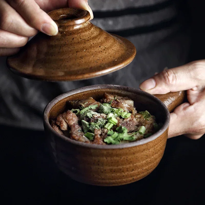2025Casserole Hand Stew Bowl With Cover Coarse Pottery Soup Rice Porridge Clay Bowl
2025Casserole Hand Stew Bowl With Cover Coarse Pottery Soup Rice Porridge Clay Bowl