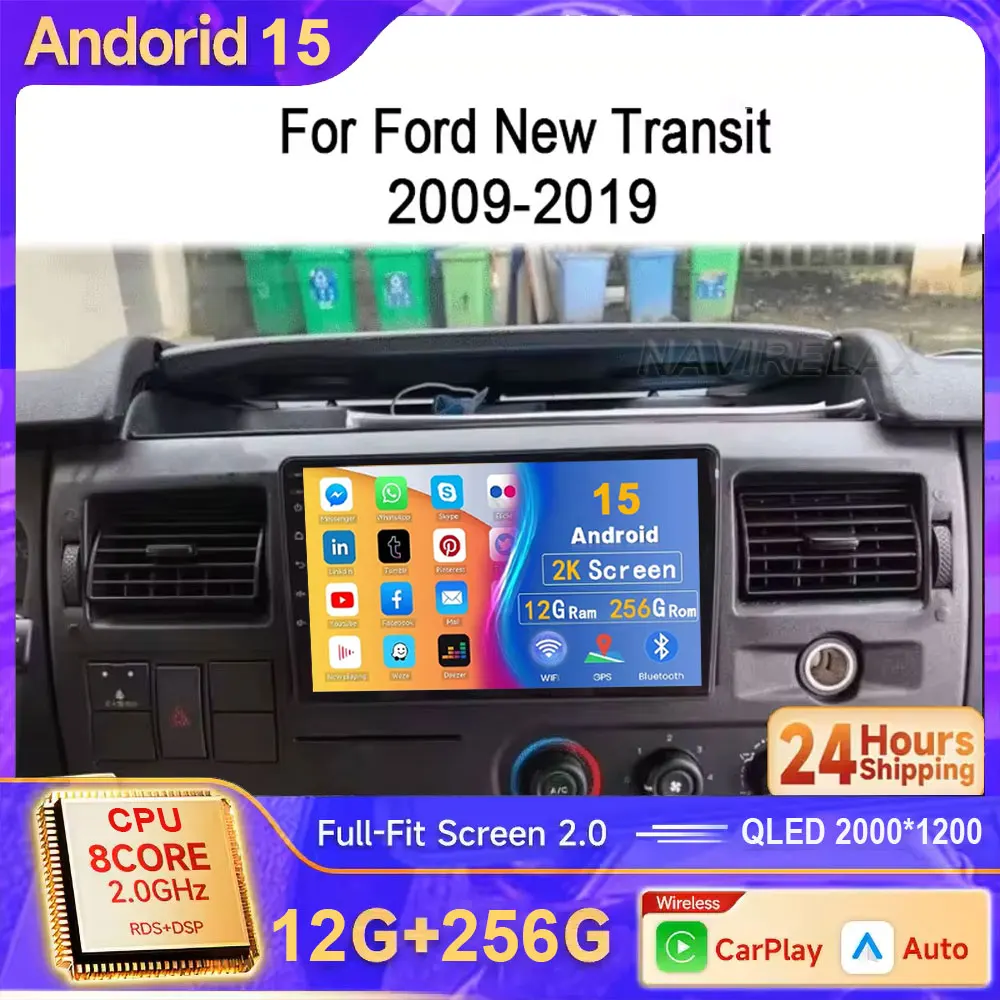 Для Ford New Transit 2009-2019 Focus 2005-2010 2 Din Android15 Радио Экран Стерео Головное Устройство Авторадио GPS Автомобильный Мультимедийный Плеер
Для Ford New Transit 2009-2019 Focus 2005-2010 2 Din Android15 Радио Экран Стерео Головное Устройство Авторадио GPS Автомобильный Мультимедийный Плеер