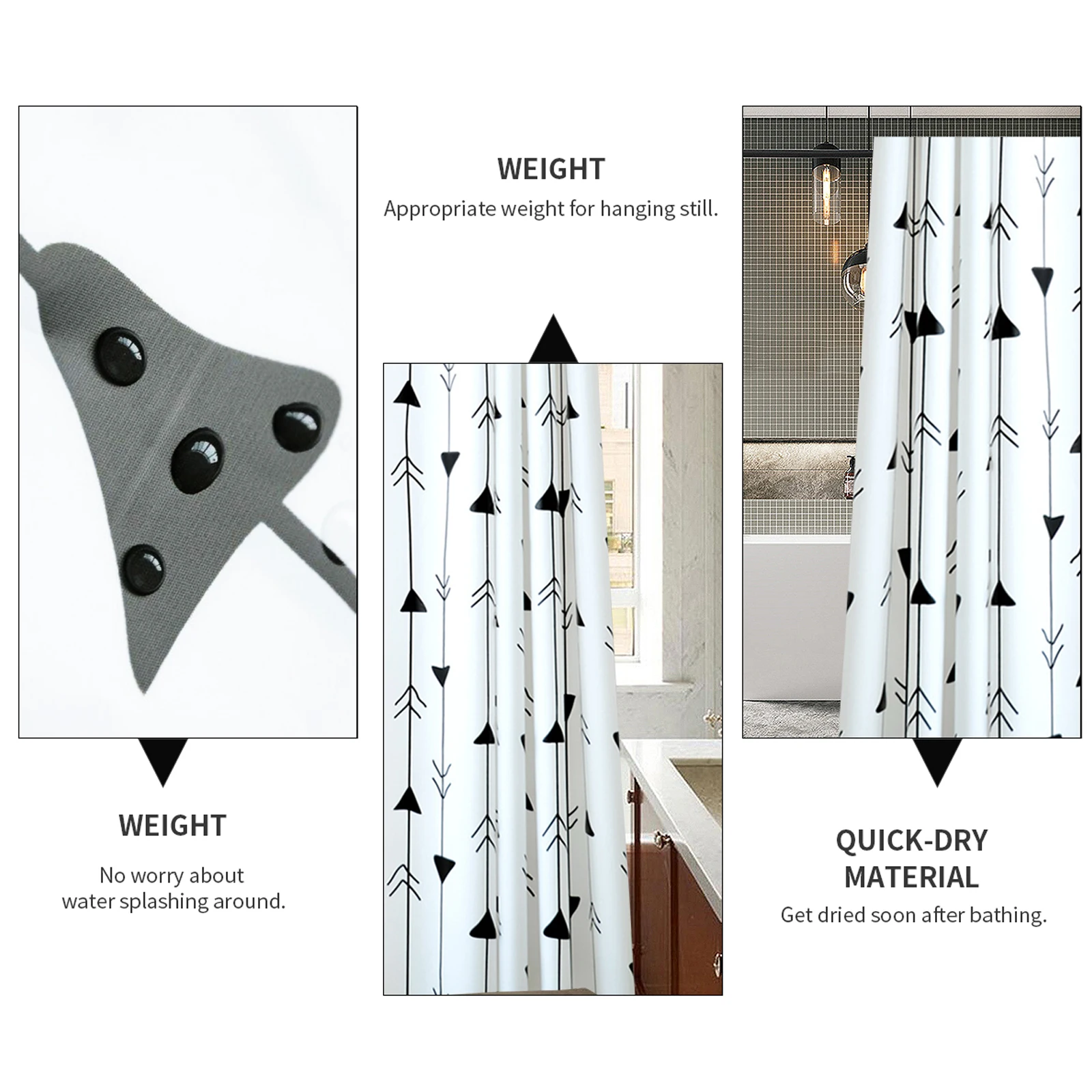 Waterproof Shower Curtain Mildewproof Bathroom Fashionable Household Assorted Colors Design High Quality Non Toxic
Waterproof Shower Curtain Mildewproof Bathroom Fashionable Household Assorted Colors Design High Quality Non Toxic