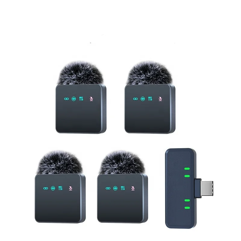 Professional Portable H13 Lavalier Lapel Microphone 4-in-1 Wireless Noise Cancelling Recording Type C Connector Box Package 
Professional Portable H13 Lavalier Lapel Microphone 4-in-1 Wireless Noise Cancelling Recording Type C Connector Box Package