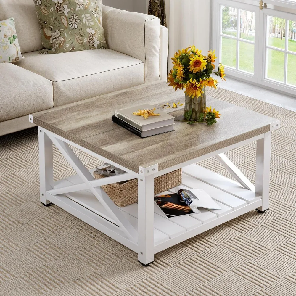 Farmhouse Coffee Table, Square Coffee Tables for Living Room, Vintage Living Room Table with Shelf, Coffee Table with Storage,
Farmhouse Coffee Table, Square Coffee Tables for Living Room, Vintage Living Room Table with Shelf, Coffee Table with Storage,
