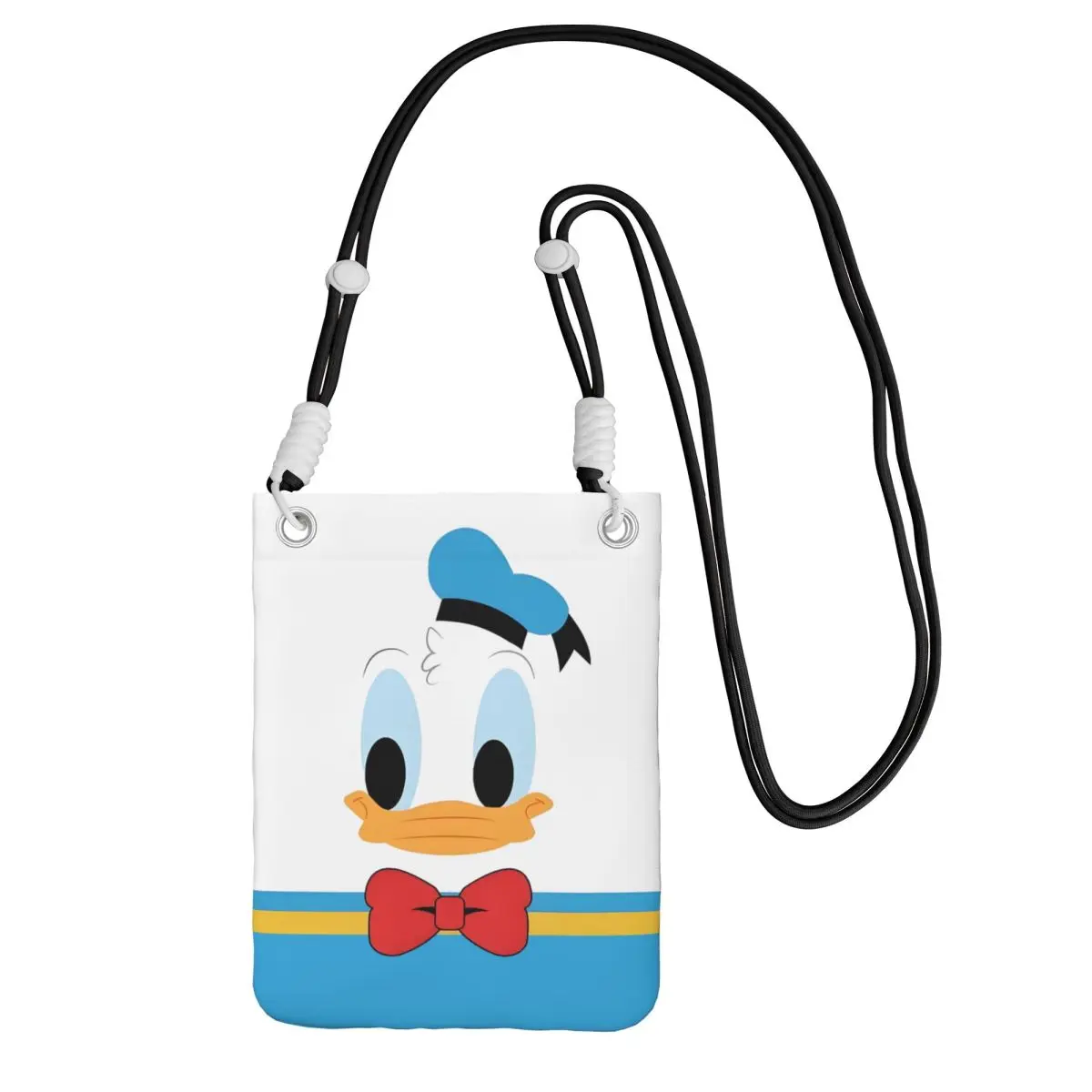 Кошелек для смартфона «Дональд Дак» на заказ с ремешком, сумка через плечо с милой уткой, женская и мужская дорожная походная сумка для мобильного телефона