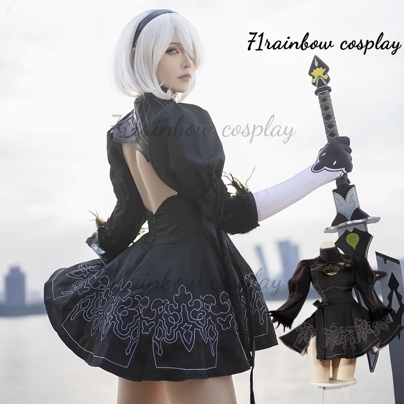 NieR:Automata YoRHa No.2 2B Косплей Костюм Женские Рождественские Наряды Аниме Костюмы Платье Косплей
NieR:Automata YoRHa No.2 2B Косплей Костюм Женские Рождественские Наряды Аниме Костюмы Платье Косплей