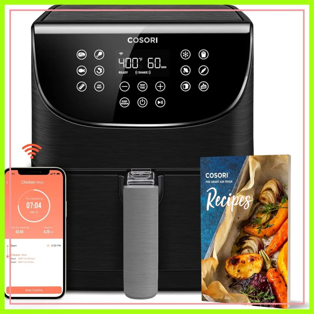 5.8QT Air Fryer Toaster Oven 11-in-1, 100 Recipes Cookbook, Touch Screen, Works with Alexa & Google, Dishwasher-Safe Basket
5.8QT Air Fryer Toaster Oven 11-in-1, 100 Recipes Cookbook, Touch Screen, Works with Alexa & Google, Dishwasher-Safe Basket