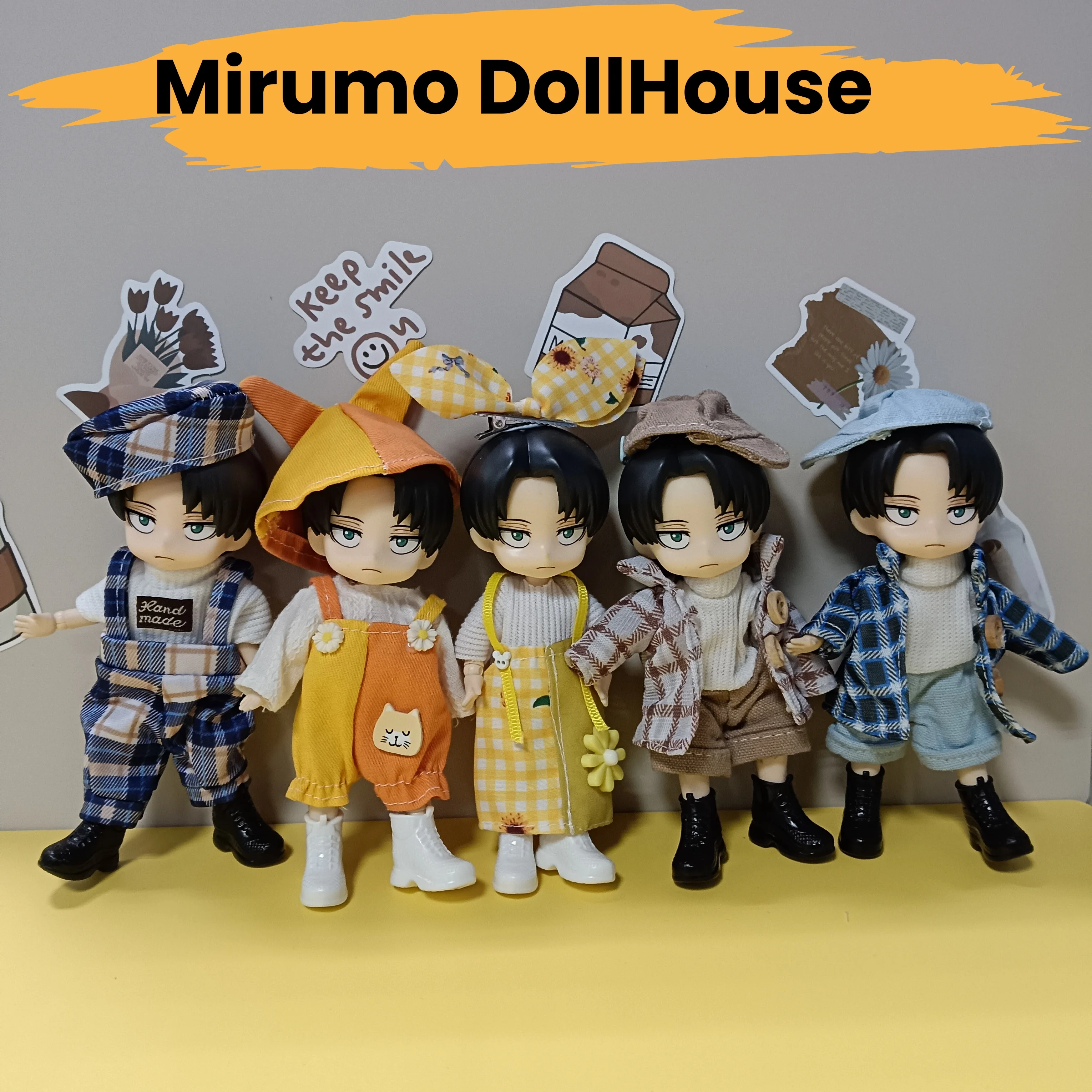 Ob11 1/12 Attack on Titan Anime Rivaille Ackerman BJD Model Doll School Uniforms Commoner Action Figure Toy Decoration 14cm
Ob11 1/12 Attack on Titan Anime Rivaille Ackerman BJD Model Doll School Uniforms Commoner Action Figure Toy Decoration 14cm