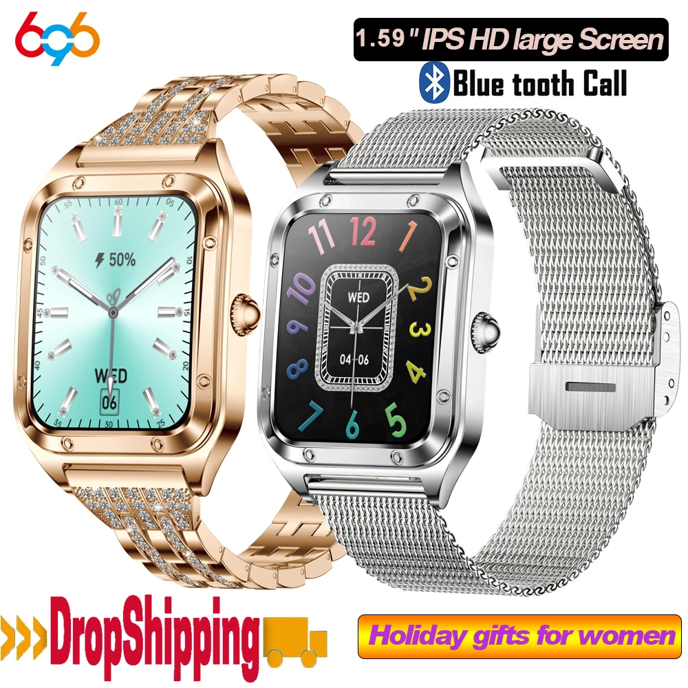 Women Fashion 1.59" Blue Tooth Call Smart Watch Heart Rate Blood Oxygen Sports Fitness Lady Watches Waterproof 2024 Smartwatch
Women Fashion 1.59" Blue Tooth Call Smart Watch Heart Rate Blood Oxygen Sports Fitness Lady Watches Waterproof 2024 Smartwatch