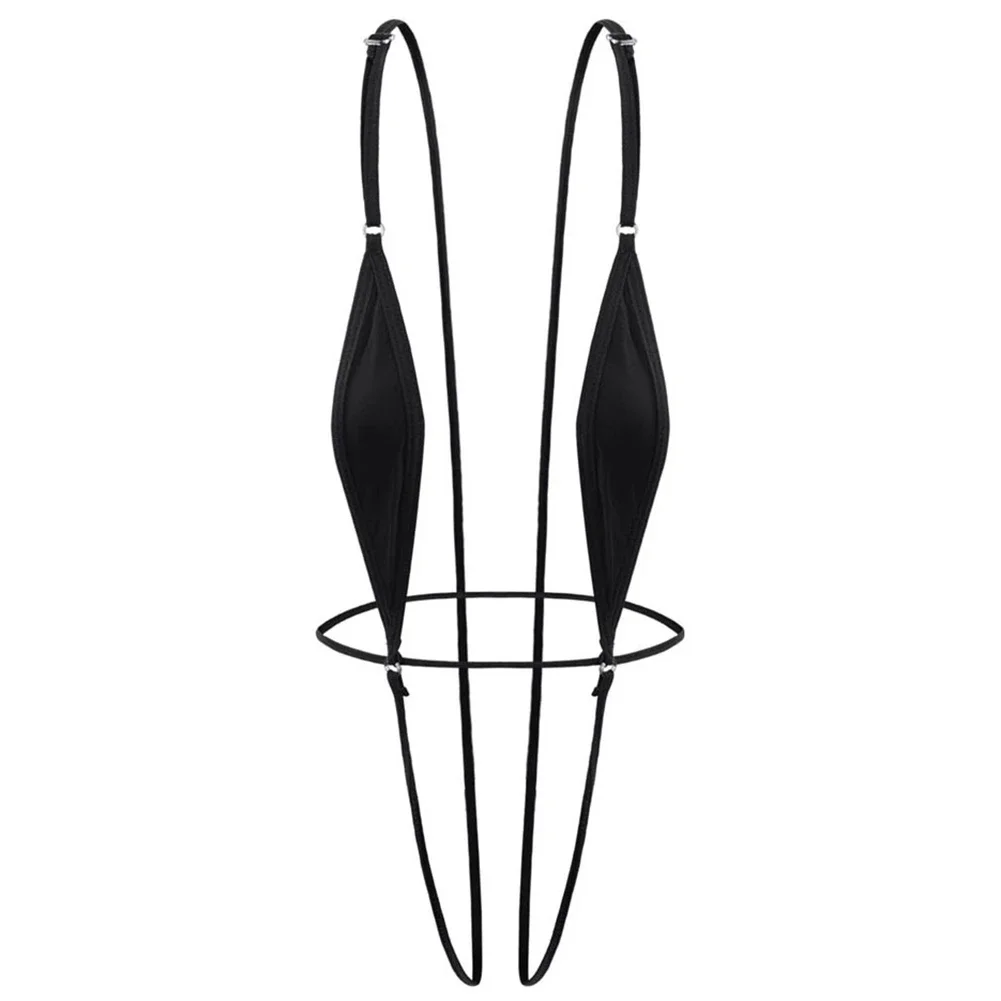 Women Sexy Backless Bodysuit Ice Silk Breathable Bikini Lingerie V-string Thong Sling Swimwear Mini Erotic Hollow Swimsuit
Women Sexy Backless Bodysuit Ice Silk Breathable Bikini Lingerie V-string Thong Sling Swimwear Mini Erotic Hollow Swimsuit