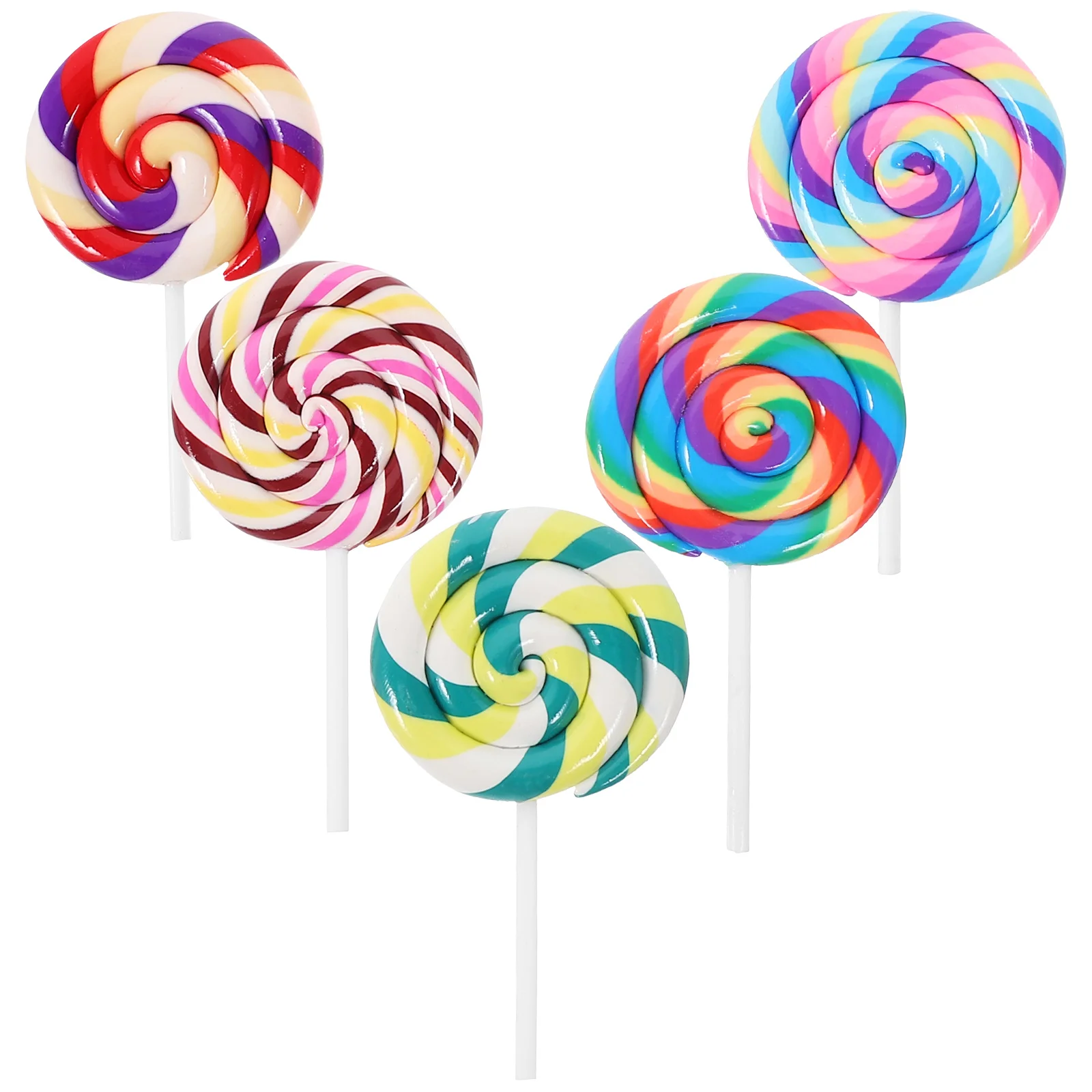5Pcs Simulation Clay Lollipops Large Size DIY Phone Case Decoration Stationery Box Headwear Keychain Accessories
5Pcs Simulation Clay Lollipops Large Size DIY Phone Case Decoration Stationery Box Headwear Keychain Accessories