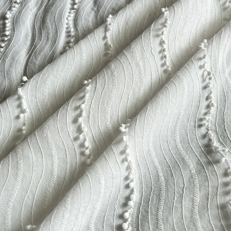 Cotton Embroidered Lace Fabric with Tassel Small Ball for Apparel Sewing Curtain Decorative Sewing Fabric
Cotton Embroidered Lace Fabric with Tassel Small Ball for Apparel Sewing Curtain Decorative Sewing Fabric