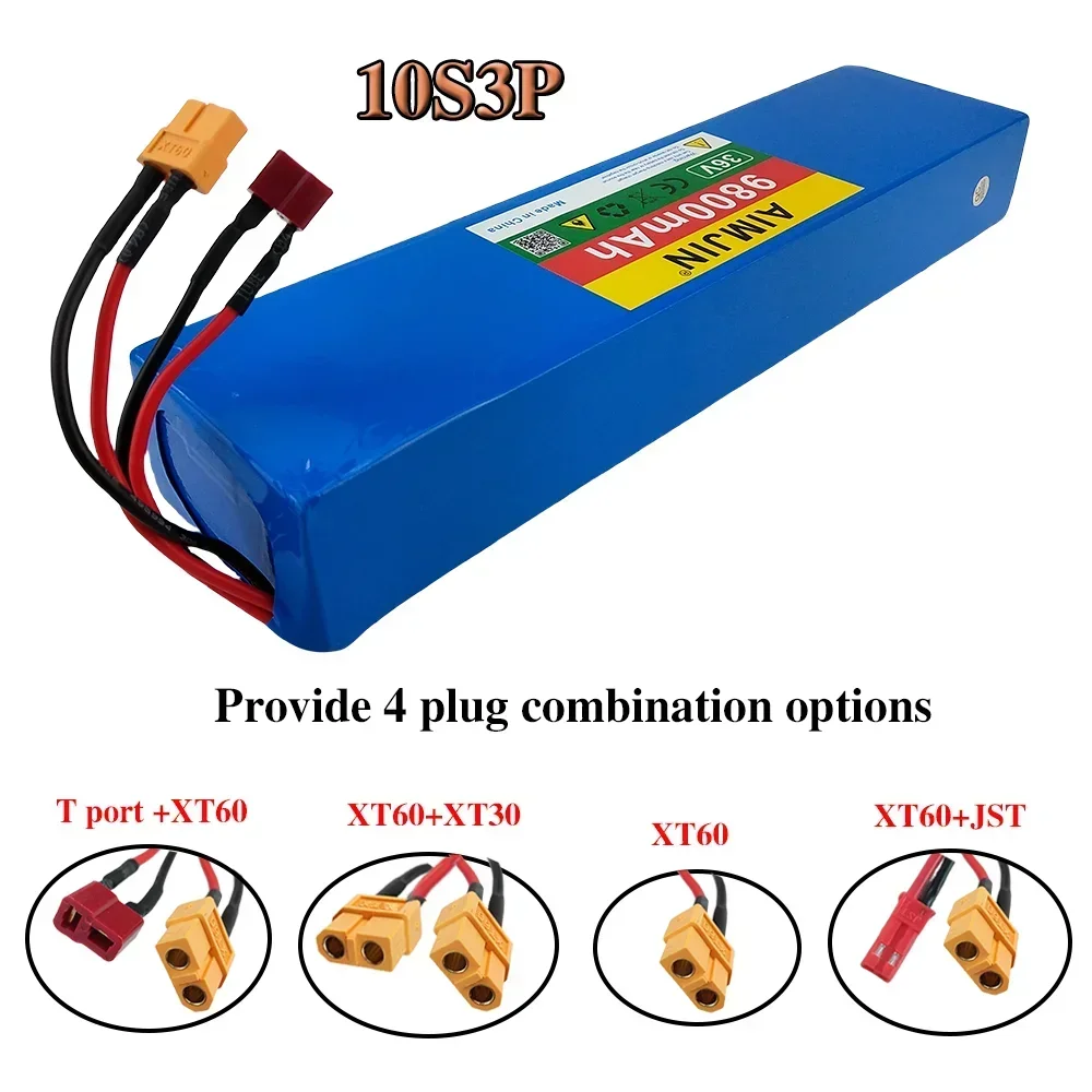 10S3P 36V 9000mAh Upgraded Rechargeable 42V Electric Battery Pack 18650 Lithium M365 for XT60+JST plug
10S3P 36V 9000mAh Upgraded Rechargeable 42V Electric Battery Pack 18650 Lithium M365 for XT60+JST plug