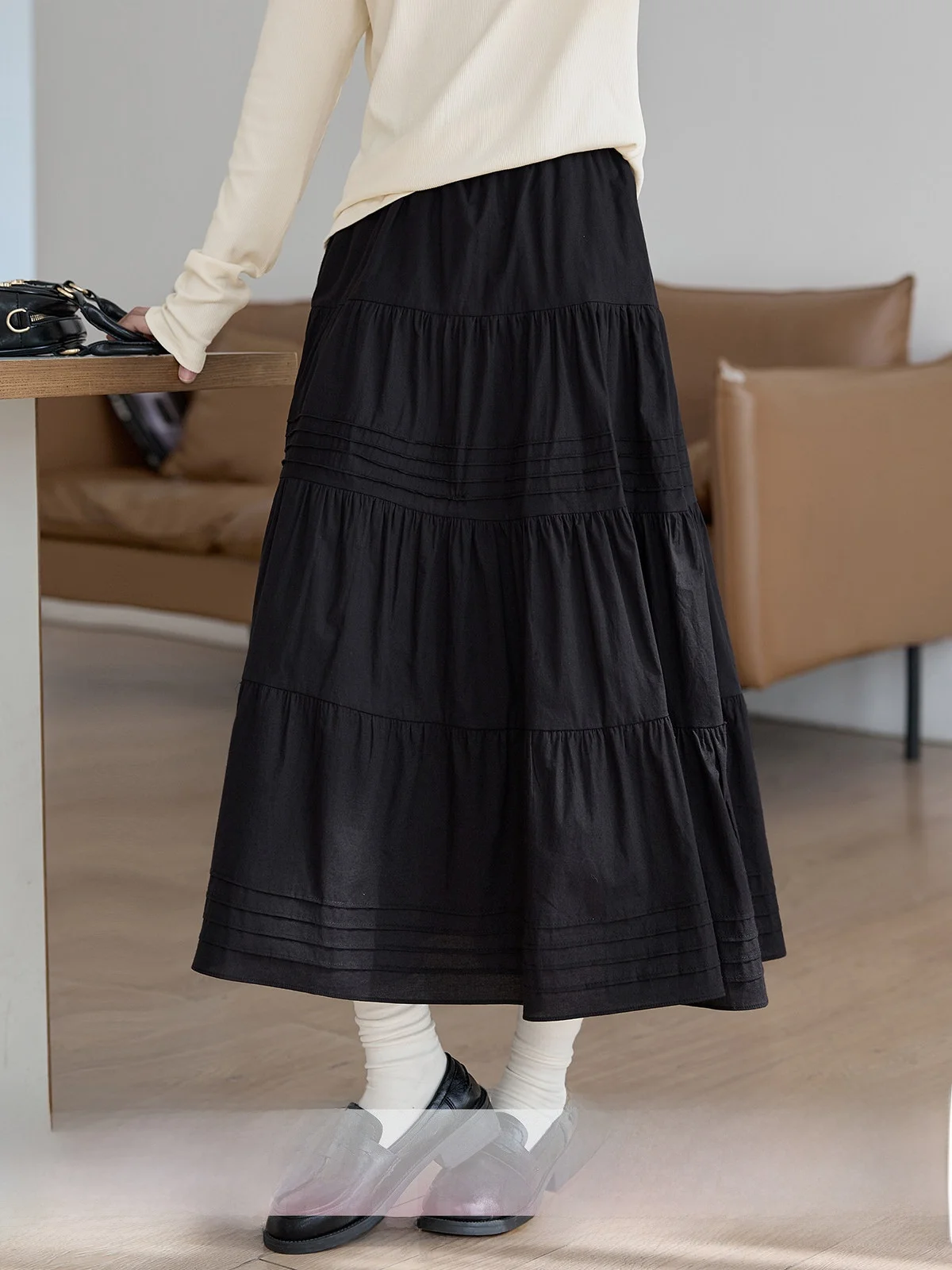 Black A-Line Skirt Women's Spring 2026 New Style High Waist Patchwork Design Versatile Slimming Commute Friendly Skirt
Black A-Line Skirt Women's Spring 2026 New Style High Waist Patchwork Design Versatile Slimming Commute Friendly Skirt