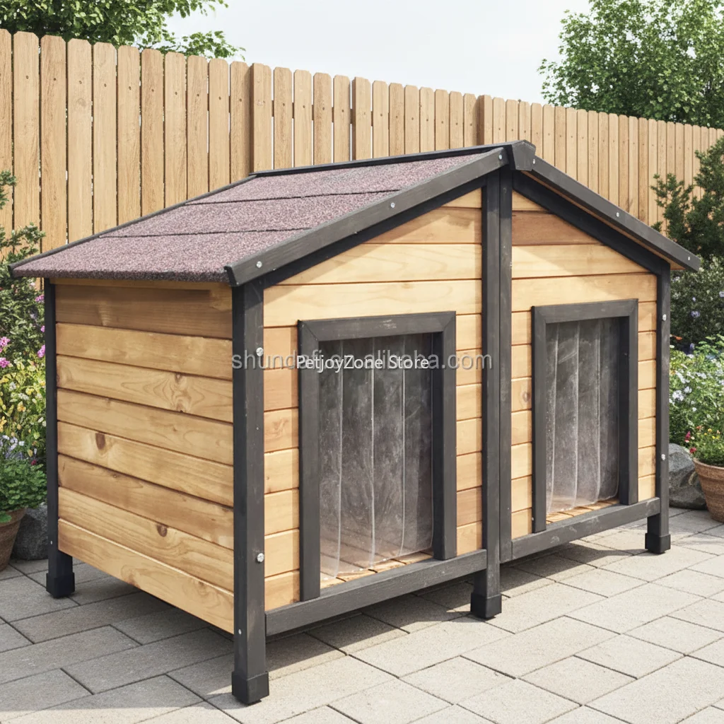 Rainproof Dog House Premium Pet Houses Outdoor Durable Wooden Dog Kennel For Garden Backyard Farm With 2 Door
Rainproof Dog House Premium Pet Houses Outdoor Durable Wooden Dog Kennel For Garden Backyard Farm With 2 Door