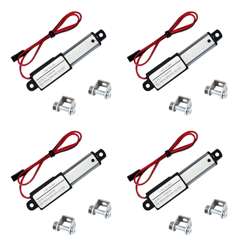 YWDZ-4X Electric Mini Linear Actuator 1.2Inch Stroke, 64N/14.4Lb, Speed 0.6Inch/S Mini Waterproof Motion Actuator Small 12VDC
YWDZ-4X Electric Mini Linear Actuator 1.2Inch Stroke, 64N/14.4Lb, Speed 0.6Inch/S Mini Waterproof Motion Actuator Small 12VDC