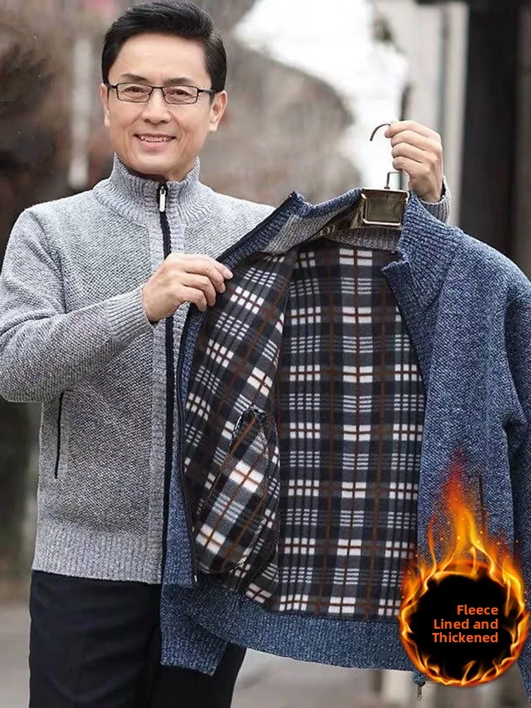 Мужское вязаное пальто Thiened Fce, зимнее теплое повседневное пальто Faion Ci Sle для папы среднего возраста, весенне-осенний открытый кардиган
Мужское вязаное пальто Thiened Fce, зимнее теплое повседневное пальто Faion Ci Sle для папы среднего возраста, весенне-осенний открытый кардиган