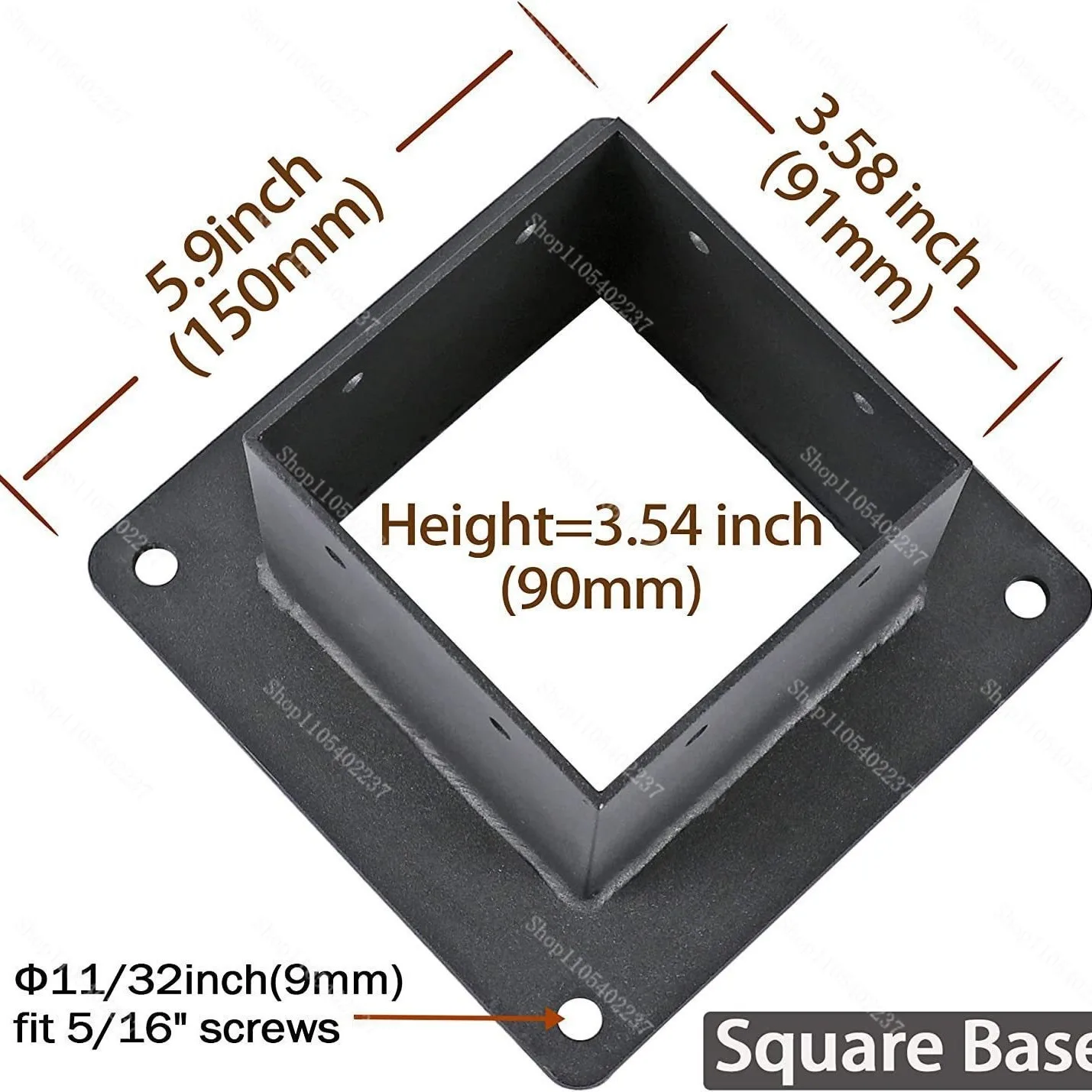 Gazebo bracket Firewood stand Heavy duty column anchor Matte black wooden column bracket for gazebo deck railing support
Gazebo bracket Firewood stand Heavy duty column anchor Matte black wooden column bracket for gazebo deck railing support