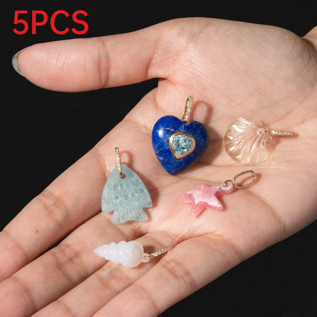 5Pcs Dopamine Ocean Shell Heart Fish Charms Cute Peach Heart Pendant DIY Handmade Jewelry Accessories
5Pcs Dopamine Ocean Shell Heart Fish Charms Cute Peach Heart Pendant DIY Handmade Jewelry Accessories