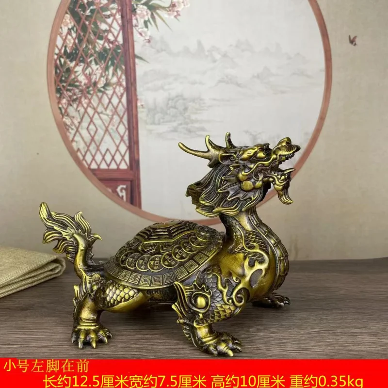 Decoration A Pair Of Gossip Dragon-Head Tortoise Copper Small Water Turtle Home Living Room O
Decoration A Pair Of Gossip Dragon-Head Tortoise Copper Small Water Turtle Home Living Room O