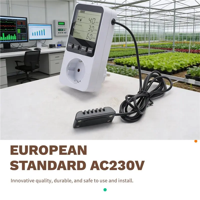 [A92P!】 Humidity Controller, Temperature Controller Socket 230 V, Temperature Switch, Socket Thermostat Switch EU Plug
[A92P!】 Humidity Controller, Temperature Controller Socket 230 V, Temperature Switch, Socket Thermostat Switch EU Plug