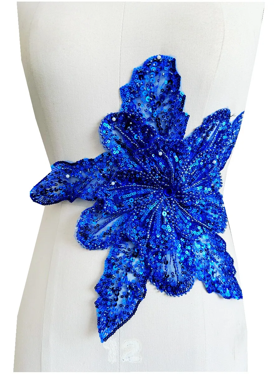 14 Color Beaded Large Floral Applique Sequined Embellishment Wedding Gown Waist Trim Bridal Evening Dress Decoration Accessories
14 Color Beaded Large Floral Applique Sequined Embellishment Wedding Gown Waist Trim Bridal Evening Dress Decoration Accessories