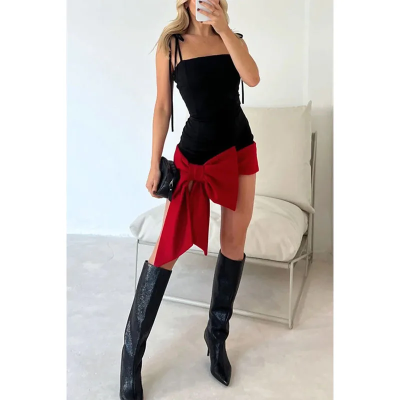 New Valentine's Day Spring 2024 Halter Bodice Sexy Bow Dress Sweet Sexy Slim Dress with Bow Fashion Party Slip Dress for Women
New Valentine's Day Spring 2024 Halter Bodice Sexy Bow Dress Sweet Sexy Slim Dress with Bow Fashion Party Slip Dress for Women
