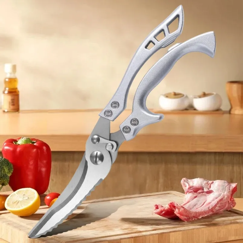 Multifunctional Chicken Bone Scissors Powerful Kitchen Scissors Tainless Steel Strong Wings Fish Chopper Bottle Opener Scissors
Multifunctional Chicken Bone Scissors Powerful Kitchen Scissors Tainless Steel Strong Wings Fish Chopper Bottle Opener Scissors