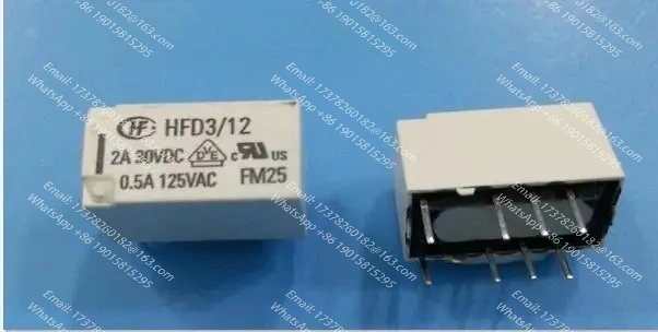 ГОРЯЧАЯ НОВОЕ реле HFD3/12-S HFD3/12 HFD312S HFD3-12-S 12 В постоянного тока 12 В 12 В 2 А 125 В переменного тока 8 контактов
ГОРЯЧАЯ НОВОЕ реле HFD3/12-S HFD3/12 HFD312S HFD3-12-S 12 В постоянного тока 12 В 12 В 2 А 125 В переменного тока 8 контактов