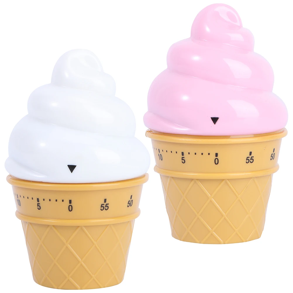 2pcs Ice Cream Timer Mechanical Kitchen Plastic Cartoon Countdown Cooking Reminder Device Cute Manual Novelty Timer
2pcs Ice Cream Timer Mechanical Kitchen Plastic Cartoon Countdown Cooking Reminder Device Cute Manual Novelty Timer