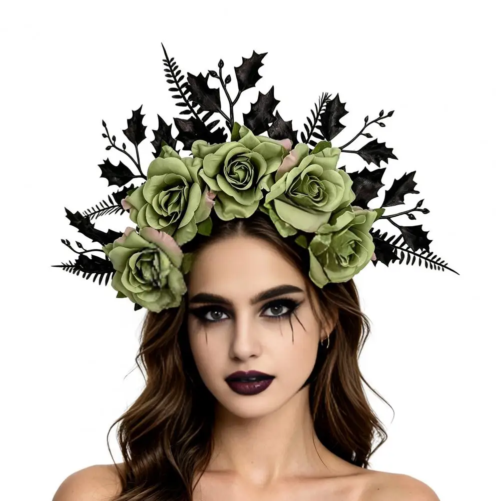Hair Accessories for Women Fashionable Floral Hair Accessory Halloween Rose Headband Floral Crown Hair Hoop Leaf for Women
Hair Accessories for Women Fashionable Floral Hair Accessory Halloween Rose Headband Floral Crown Hair Hoop Leaf for Women