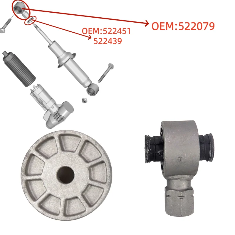 522079 522451 522439 For Peugeot 508 508L for Citroen C5 C6 A9 Rear shock absorber top bracket Rear shock rubber pad
522079 522451 522439 For Peugeot 508 508L for Citroen C5 C6 A9 Rear shock absorber top bracket Rear shock rubber pad