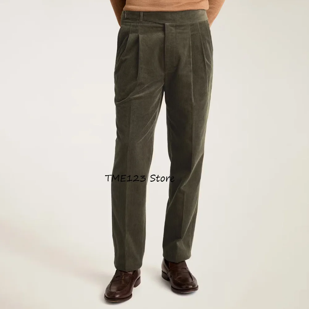 Классические мужские брюки из вельветовой ткани, деловые повседневные прямые удобные брюки, рабочие брюки, одежда пошив 
Классические мужские брюки из вельветовой ткани, деловые повседневные прямые удобные брюки, рабочие брюки, одежда пошив