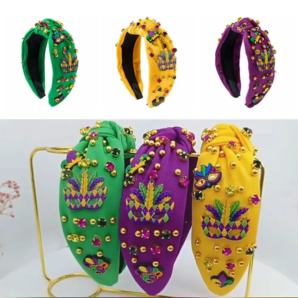 Creative Rhinestone Knot Hairband Bead Inlaid Hand Sewn Carnival Party Hairband DIY Colorful Party Headwear Carnival Holiday
Creative Rhinestone Knot Hairband Bead Inlaid Hand Sewn Carnival Party Hairband DIY Colorful Party Headwear Carnival Holiday