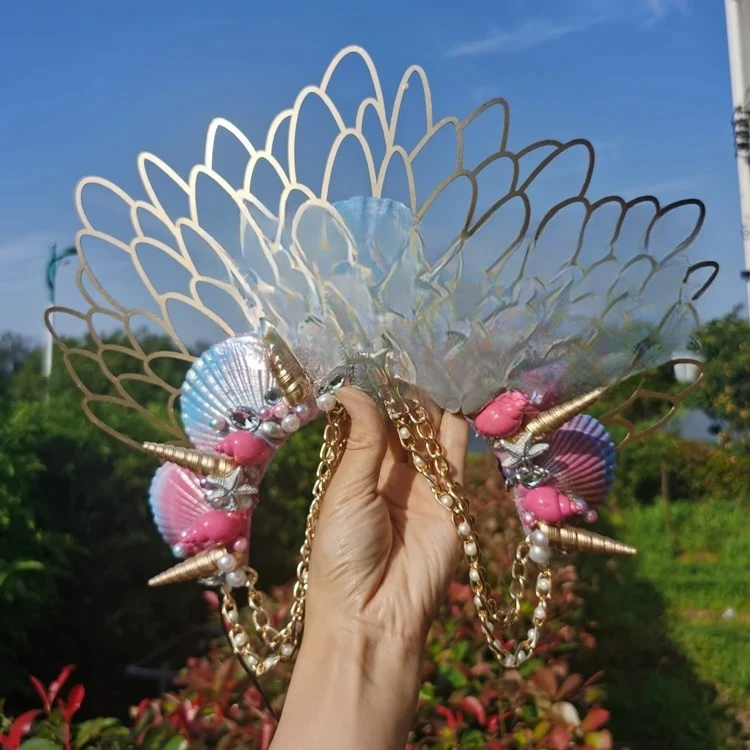 For Aquarium Mermaid Colored Shell Luxury Flash Diamond Crown Headgear Photo Diving Children Female Model Catwalk
For Aquarium Mermaid Colored Shell Luxury Flash Diamond Crown Headgear Photo Diving Children Female Model Catwalk