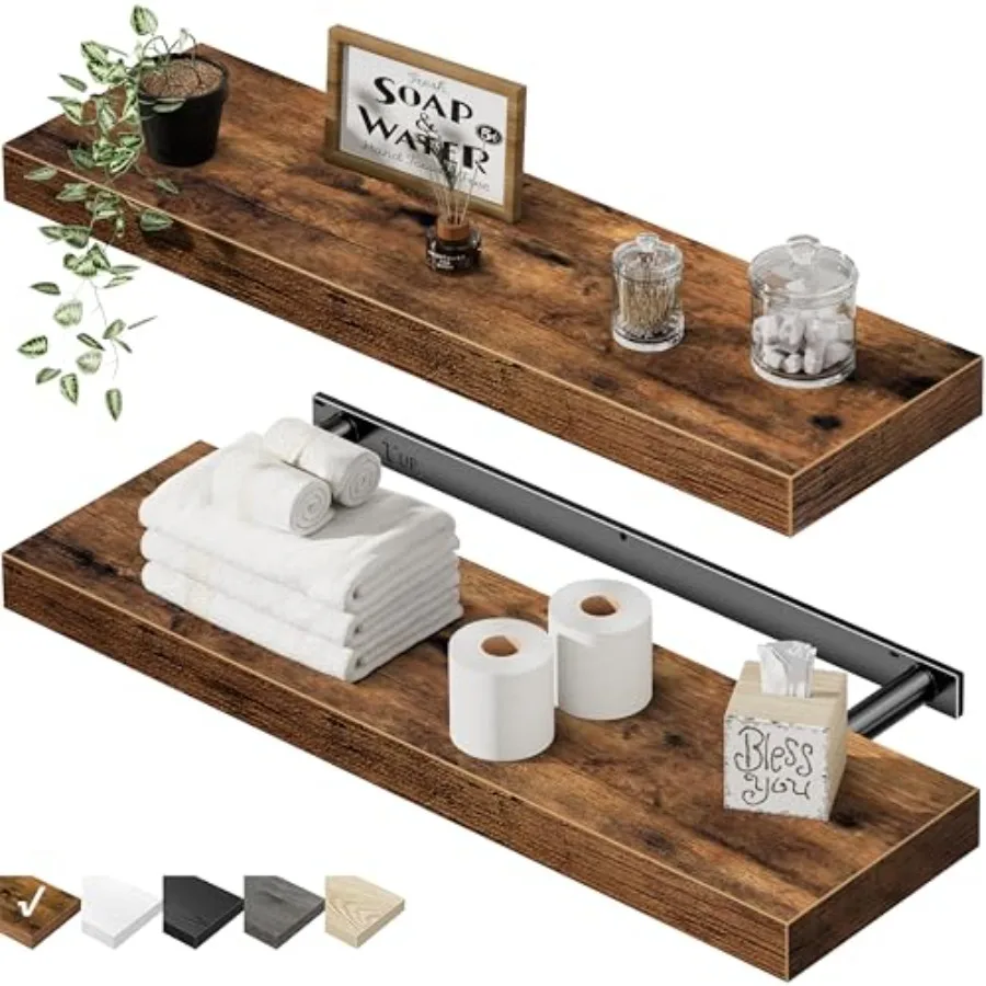 Floating Shelves for Wall Long - Wall Mounted Shelf Bathroom Kitchen Living Room Bedroom Farmhouse Home Decor Display Bookshelf
Floating Shelves for Wall Long - Wall Mounted Shelf Bathroom Kitchen Living Room Bedroom Farmhouse Home Decor Display Bookshelf