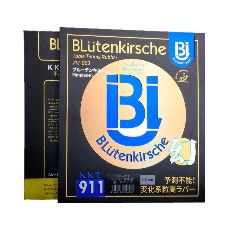 Blutenkirsche KKT 911 Long Pimples-out Rubber Sheet with 0.5mm Sponge, ITTF Listed Shengjiao for Defensive & Offensive Players
Blutenkirsche KKT 911 Long Pimples-out Rubber Sheet with 0.5mm Sponge, ITTF Listed Shengjiao for Defensive & Offensive Players