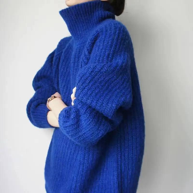 High Street Loose Basic Solid Color All-match Sweaters Women's Clothing Stylish Turtleneck Autumn Winter Korean Knitted Jumpers
High Street Loose Basic Solid Color All-match Sweaters Women's Clothing Stylish Turtleneck Autumn Winter Korean Knitted Jumpers