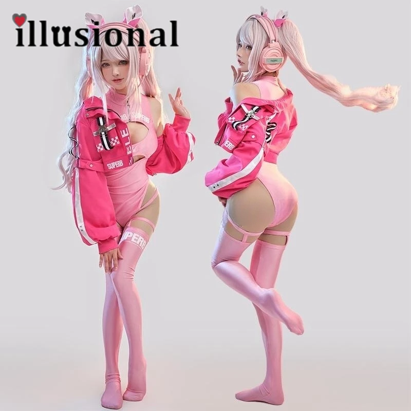 illusional Game NIKKE Alice Cosplay Costume Nikke fan art Sexy swimsuit jumpsuit jacket leather Halloween Costumes
illusional Game NIKKE Alice Cosplay Costume Nikke fan art Sexy swimsuit jumpsuit jacket leather Halloween Costumes