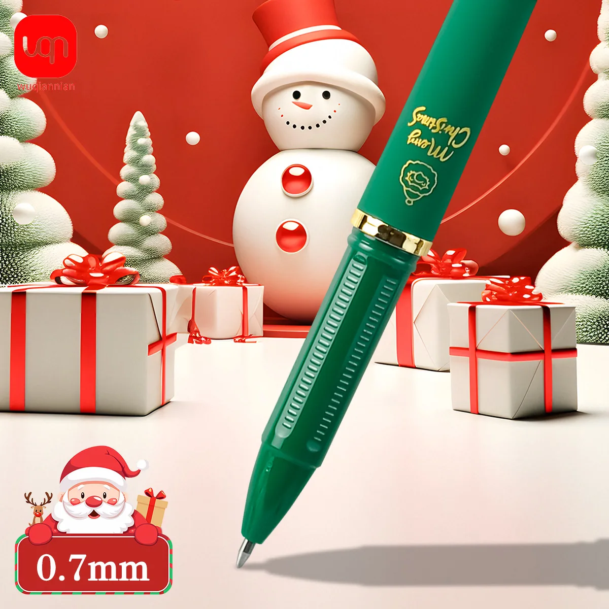 WQN Christmas Edition Gel Pens Set 3/6/12PCS 0.7mm Fine Tip Smooth Green Ink for School And Office Supplies
WQN Christmas Edition Gel Pens Set 3/6/12PCS 0.7mm Fine Tip Smooth Green Ink for School And Office Supplies