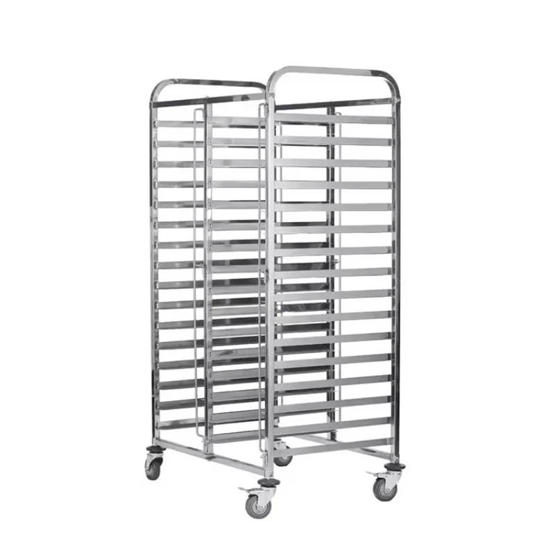 Customized 16-layer 32-tray strong stainless steel drying rack tray trolley food grade baking tray trolley
Customized 16-layer 32-tray strong stainless steel drying rack tray trolley food grade baking tray trolley
