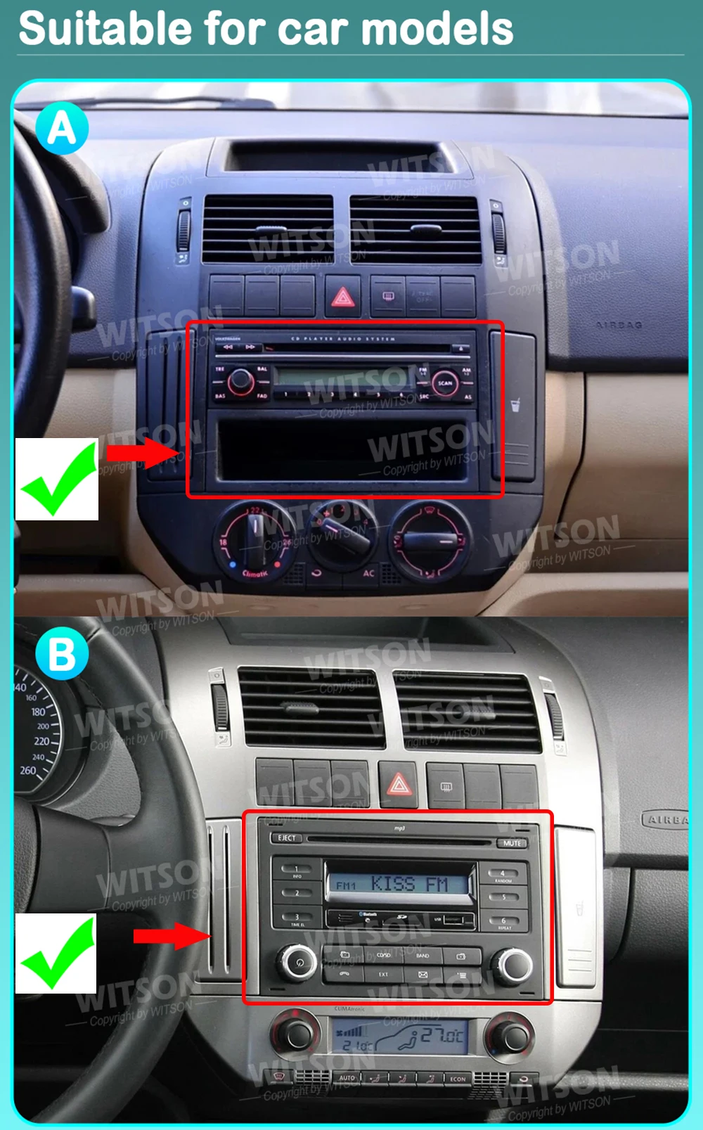9" CarPlay Radio Car Multimedia MP4 MP3 Player For VW Volkswagen MK4 Polo 2004 - 2009 GPS Android Auto WIFI Bluetooth FM
9" CarPlay Radio Car Multimedia MP4 MP3 Player For VW Volkswagen MK4 Polo 2004 - 2009 GPS Android Auto WIFI Bluetooth FM