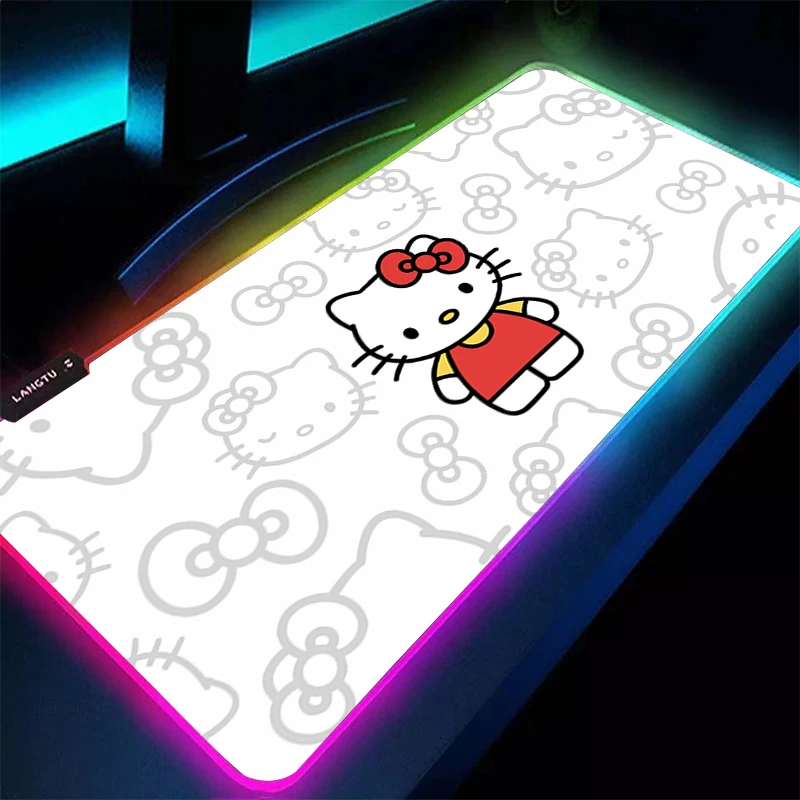 Коврик для мыши RGB Hello Kitty, 90x40 см, аниме-коврик, большой коврик для ПК, игровой компьютерный коврик со светодиодной подсветкой, аксессуары для клавиатуры, игровой коврик с подсветкой, настольный коврик
Коврик для мыши RGB Hello Kitty, 90x40 см, аниме-коврик, большой коврик для ПК, игровой компьютерный коврик со светодиодной подсветкой, аксессуары для клавиатуры, игровой коврик с подсветкой, настольный коврик