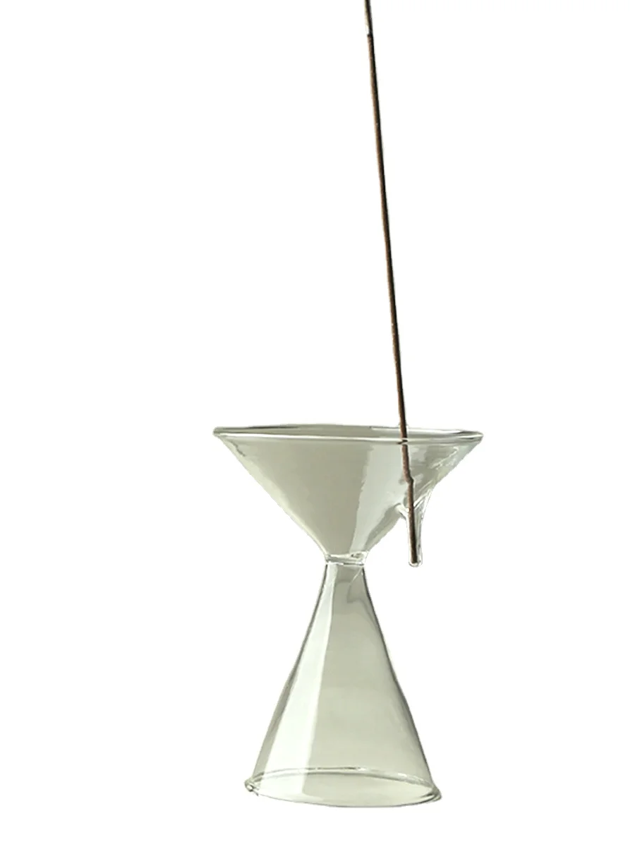 Glass hourglass incense holder, incense holder, thread incense, household indoor fragrance, sandalwood stove, Zen tea ceremony
Glass hourglass incense holder, incense holder, thread incense, household indoor fragrance, sandalwood stove, Zen tea ceremony