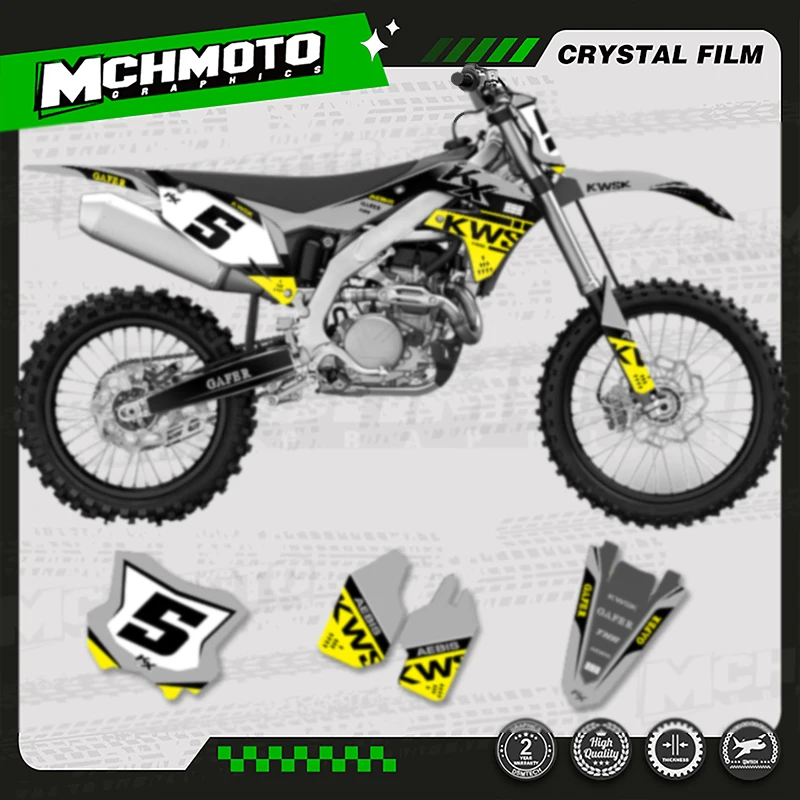 MCHMFG Motorcycle Graphics Decals Sticker Kit For KAWASAKI KXF250 KX250 2021 2022 2023 2024 KXF450 KX450 2019-2023 007
MCHMFG Motorcycle Graphics Decals Sticker Kit For KAWASAKI KXF250 KX250 2021 2022 2023 2024 KXF450 KX450 2019-2023 007