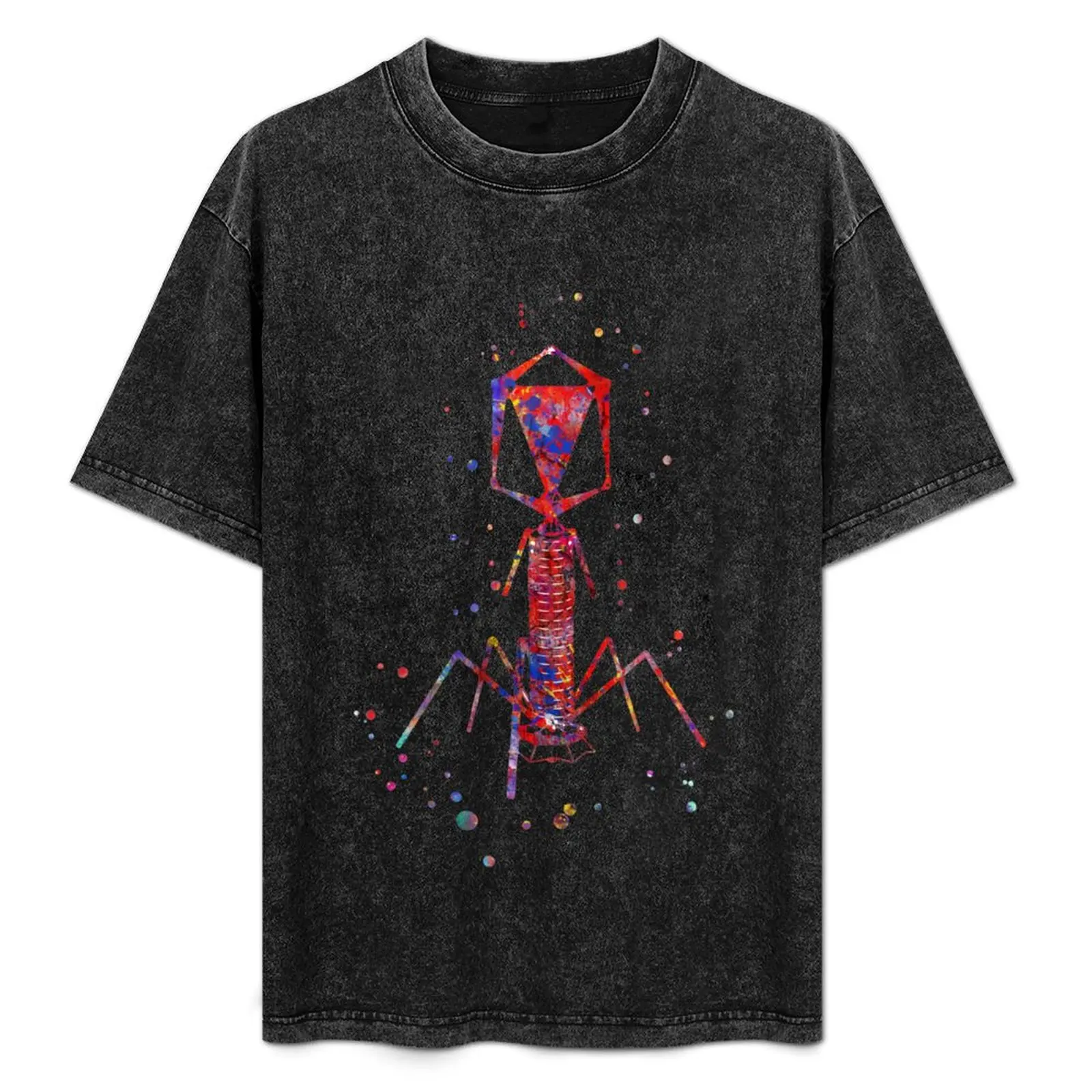 Bacteriophage virus, watercolor bacteriophage, biotech art, medical art T-Shirt
Bacteriophage virus, watercolor bacteriophage, biotech art, medical art T-Shirt